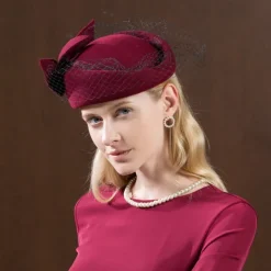 Kentucky Derby Hats Wool Wedding Special Occasion Vintage With Bowknot Headpiece Headwear Horse Race Melbourne Cup