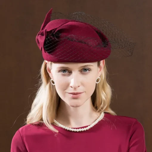 Kentucky Derby Hats Wool Wedding Special Occasion Vintage With Bowknot Headpiece Headwear Horse Race Melbourne Cup