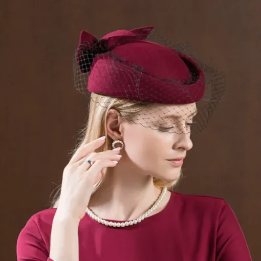 Kentucky Derby Hats Wool Wedding Special Occasion Vintage With Bowknot Headpiece Headwear Horse Race Melbourne Cup