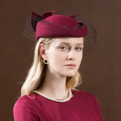 Kentucky Derby Hats Wool Wedding Special Occasion Vintage With Bowknot Headpiece Headwear Horse Race Melbourne Cup