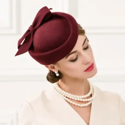 Kentucky Derby Hats Wool Wedding Special Occasion Vintage With Bowknot Headpiece Headwear Horse Race Melbourne Cup