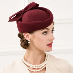 Kentucky Derby Hats Wool Wedding Special Occasion Vintage With Bowknot Headpiece Headwear Horse Race Melbourne Cup