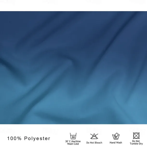 Kentucky Derby Men's Ombre Turtle Polo Short Sleeve Polo Shirts Collared Shirts Casual Resort Vacation Wear 3D Print Summer Spring Fall White Blue Dark Blue