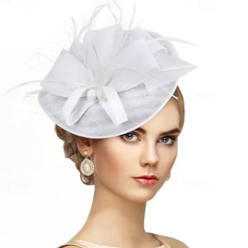 Kentucky Fascinators Hats for Women - Vintage Tea Party Attire Outfit Headband Church Veil Derby Hat for Women