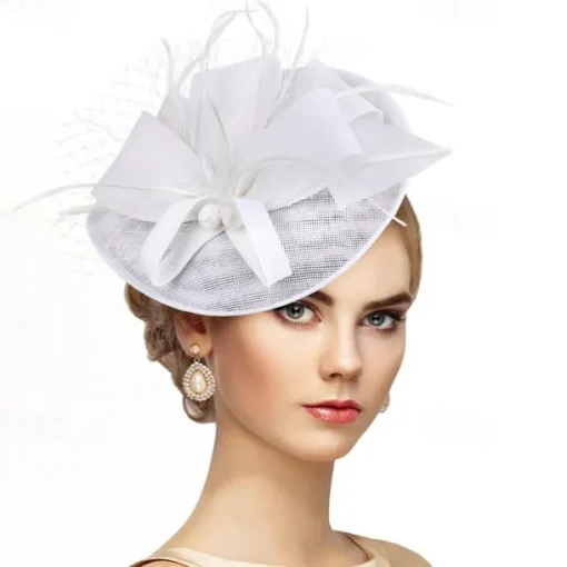 Kentucky Fascinators Hats for Women - Vintage Tea Party Attire Outfit Headband Church Veil Derby Hat for Women