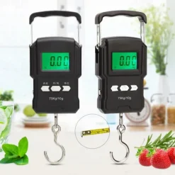 75KG Travel Luggage Scale Portable Digital Hanging Luggage Scale Suitable For Travel Fishing Kitchen And Suitcase Weight Scales