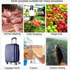 75KG Travel Luggage Scale Portable Digital Hanging Luggage Scale Suitable For Travel Fishing Kitchen And Suitcase Weight Scales