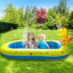 Kiddie Pool Evajoy Inflatable Kids Pool Summer Water Party Inflatable Pool for Backyard & Garden 27.5*40.5*25.5 inch
