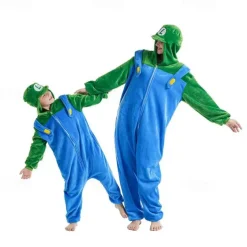 Kid's Adults' Animal Cartoon Group Costume Nightwear Onesie Pajamas Carnival Costume Animal Clown Onesie Pajamas Kigurumi Pajamas Cute For Men and Women Boys and Girls Christmas Carnival New Year