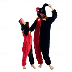Kid's Adults' Animal Cartoon Group Costume Nightwear Onesie Pajamas Carnival Costume Animal Clown Onesie Pajamas Kigurumi Pajamas Cute For Men and Women Boys and Girls Christmas Carnival New Year