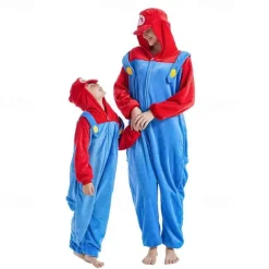 Kid's Adults' Animal Cartoon Group Costume Nightwear Onesie Pajamas Carnival Costume Animal Clown Onesie Pajamas Kigurumi Pajamas Cute For Men and Women Boys and Girls Christmas Carnival New Year
