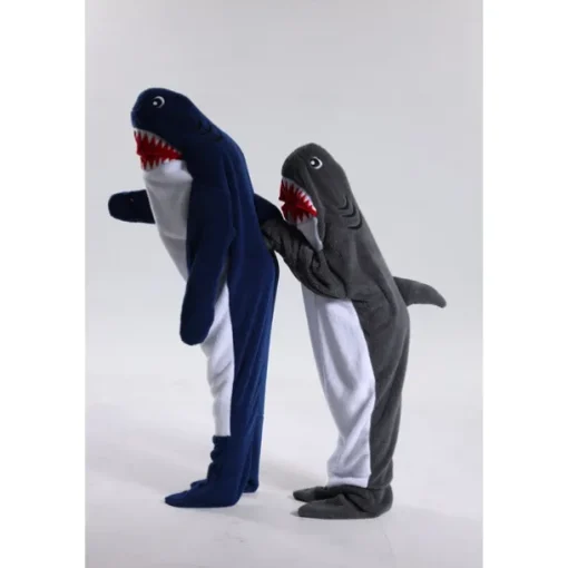 Kid's Adults' Animal Group Costume Onesie Costume Carnival Costume Shark Cartoon Dolphin Onesie Pajamas Kigurumi Pajamas Charm Funny Costume For Men and Women Boys and Girls Carnival Cartoon