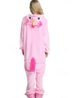 Kid's Adults' Kigurumi Pajamas Nightwear Camouflage Unicorn Flying Horse Pony Animal Onesie Pajamas Velvet Mink Cosplay For Boys Girls' Men and Women Christmas Animal Sleepwear Cartoon Festival