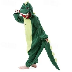 Kid's Adults' Patchwork Group Costume Onesie Costume Carnival Costume Dinosaur Onesie Pajamas Kigurumi Pajamas Funny Costume For Men and Women Boys and Girls Christmas Carnival New Year Cartoon