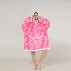 Kid's Adults' Unicorn Oversized Hoodie Blanket Wearable Blanket With Pocket Unicorn Onesie Pajamas Kigurumi Pajamas One Piece For Men and Women Boys and Girls Carnival Masquerade Cartoon