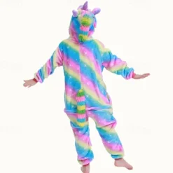 Kid's Animal Onesie Costume Carnival Costume Cartoon Unicorn Onesie Pajamas Kigurumi Pajamas Charm Funny Costume For Girls' Carnival Cartoon