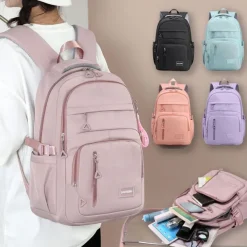 Kids Backpack for School – Lightweight Waterproof Bookbag with Multi-Pockets, Adjustable Straps, and Large Capacity – Suitable for Elementary Girls and Boys