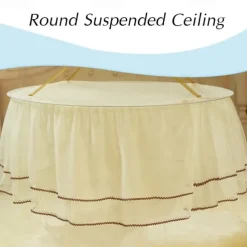 Kids Bed Canopy Double Layer Canopy for Bed,Nursery Room Baby Crib Tent Mosquito Net for Girls Boys