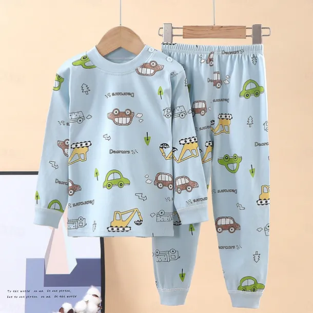 Kids Boys' 2 Pieces Sweatshirt & Sweatpants Set Long Sleeve children's crocodile underwear glasses children's square underwear big boy underwear rocket Animal Cartoon Summer Spring Daily Home 7-13