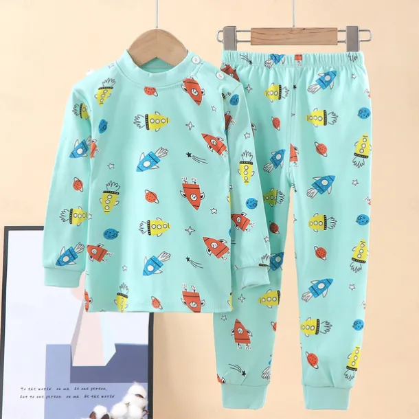 Kids Boys' 2 Pieces Sweatshirt & Sweatpants Set Long Sleeve children's crocodile underwear glasses children's square underwear big boy underwear rocket Animal Cartoon Summer Spring Daily Home 7-13