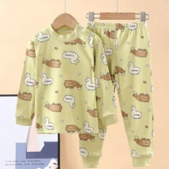Kids Boys' 2 Pieces Sweatshirt & Sweatpants Set Long Sleeve children's crocodile underwear glasses children's square underwear big boy underwear rocket Animal Cartoon Summer Spring Daily Home 7-13