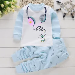 Kids Boys 2 Pieces T-shirt & Pants Long Sleeve Owl A01 A02 Animal Cartoon Crewneck Summer Spring Basic Home 3-7 Years