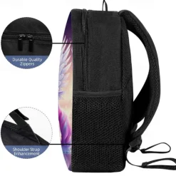 Kid's Boys' Backpack School Bag Bookbag School Outdoor Daily Polyester Large Capacity Lightweight Durable Zipper Print Pink Purple