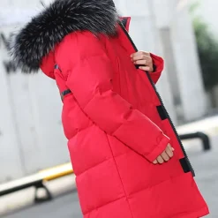Kids Boys Down Coat Hoodie Jacket Outerwear Letter Long Sleeve Pocket Coat Outdoor Daily Basic Black Red Blue Fall Winter 4 years+