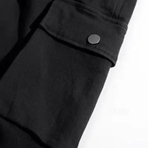 Kids Boys Pants Cargo Pants Trousers Patchwork Pocket Solid Color Breathable Soft Comfort Pants Outdoor Daily Basic Black Khaki Mid Waist
