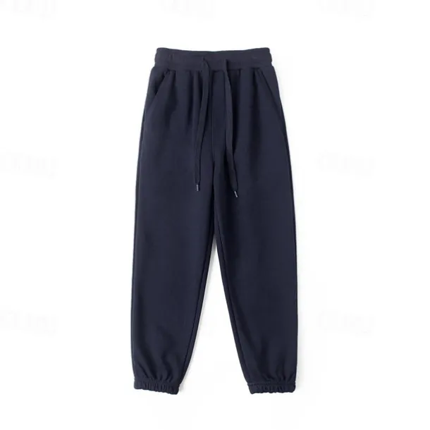 Kids Boys Pants Trousers Solid Color Soft Pants Outdoor Cotton Adorable Daily Ash flecking gray Color blue