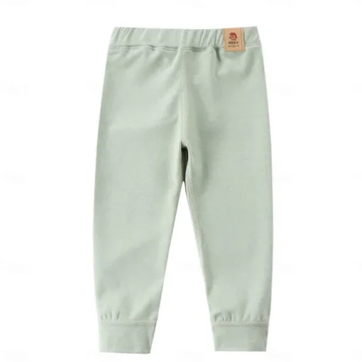 Kids Boys Pants Trousers Solid Color Keep Warm Pants Outdoor Cotton Fashion Daily Yellow Pink Blue Mid Waist