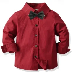 Kids Boys Shirts Solid Color Long Sleeve Patchwork Outdoor Fashion Light Green Spring & Fall Clothes 3-7 Years