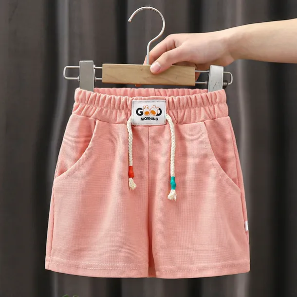 Kids Boys Shorts Solid Color Comfort Shorts Outdoor Cotton Adorable Daily Black Navy Blue Royal Blue Mid Waist