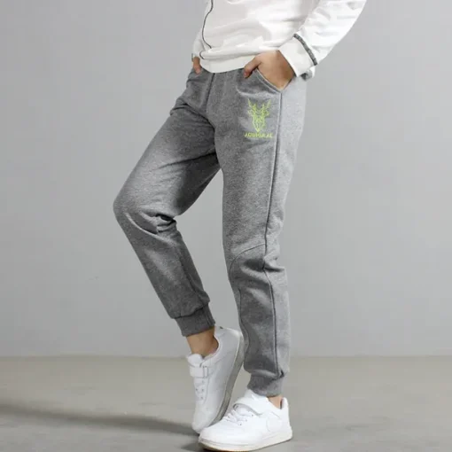 Kids Boys Sweatpants Trousers Cartoon Letter Pants Outdoor Cotton Daily Dark Gray Navy Blue Grey / Winter / Fall