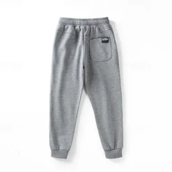 Kids Boys Sweatpants Trousers Cartoon Letter Pants Outdoor Cotton Daily Dark Gray Navy Blue Grey / Winter / Fall