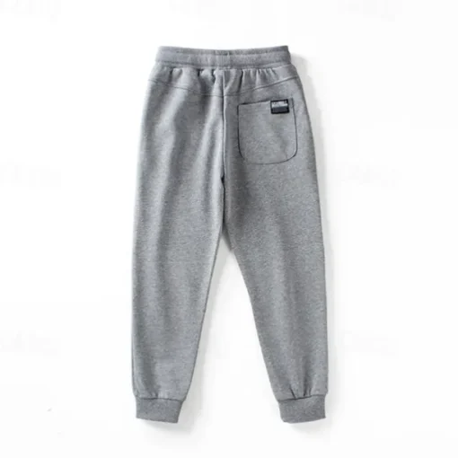 Kids Boys Sweatpants Trousers Cartoon Letter Pants Outdoor Cotton Daily Dark Gray Navy Blue Grey / Winter / Fall