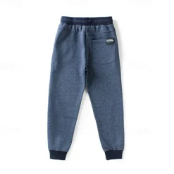 Kids Boys Sweatpants Trousers Cartoon Letter Pants Outdoor Cotton Daily Dark Gray Navy Blue Grey / Winter / Fall