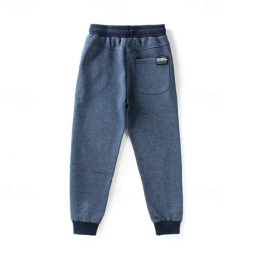 Kids Boys Sweatpants Trousers Cartoon Letter Pants Outdoor Cotton Daily Dark Gray Navy Blue Grey / Winter / Fall