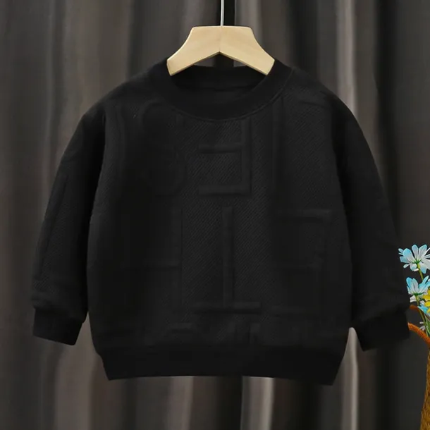 Kids Boys Sweatshirt Letter Long Sleeve Crewneck Fall Winter Sports Fashion Daily Polyester Outdoor Casual