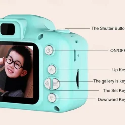 Kids Camera Birthday for Girls and Boys Kids Toys for 3 4 5 6 7 8 Year Old Children Digital Video Selfie Cameras for Toddler with 32GB SD Card Pink