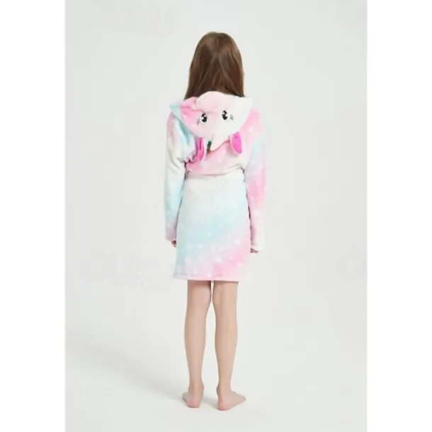 Kid's Color Block Kigurumi Pajamas Bathrobe Unicorn Flying Horse Onesie Pajamas Kigurumi Pajamas Funny Costume For Boys and Girls Christmas Halloween Carnival Cartoon