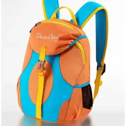Kids' Colorful School Backpacks – Lightweight Cartoon-Style Bookbags for Boys and Girls with Front Buckle and Side Pockets