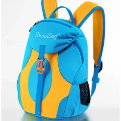 Kids' Colorful School Backpacks – Lightweight Cartoon-Style Bookbags for Boys and Girls with Front Buckle and Side Pockets
