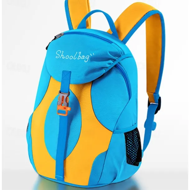 Kids' Colorful School Backpacks – Lightweight Cartoon-Style Bookbags for Boys and Girls with Front Buckle and Side Pockets