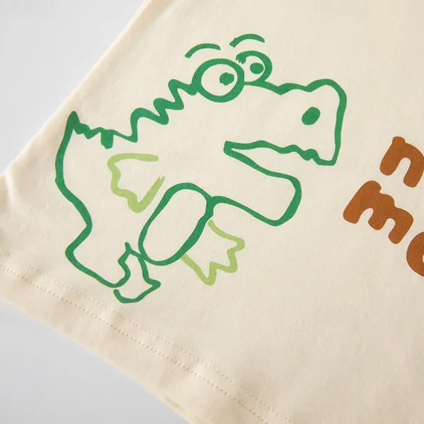 Kid's 3D Graphic Dinosaur Tee Short Sleeve Summer Fashion Basic Kids 4-8Years Crew Neck Outdoor Casual Daily Regular Fit