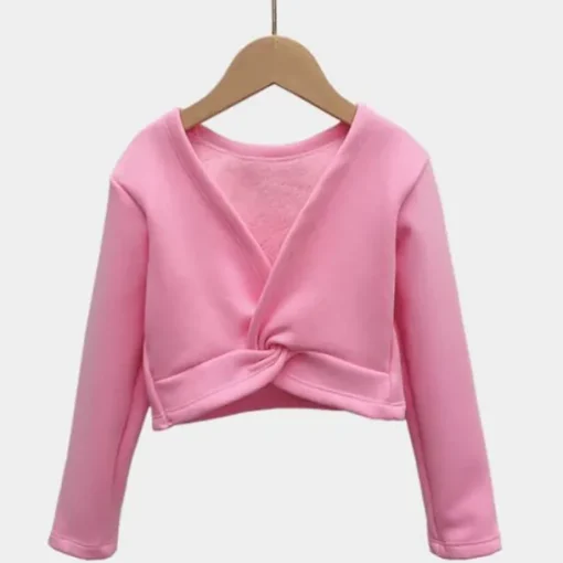 Kids' Dancewear Ballet Activewear Top Solid Girls' Training Performance Long Sleeve High Cotton Blend