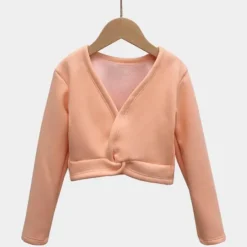 Kids' Dancewear Ballet Activewear Top Solid Girls' Training Performance Long Sleeve High Cotton Blend