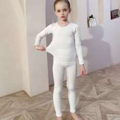 Kids' Dancewear Ballet Activewear Top Solid Girls' Training Performance Long Sleeve High Cotton Blend