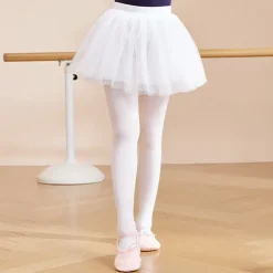 Kids' Dancewear Ballet Skirts Pure Color Splicing Tulle Girls' Performance Training High Terylene