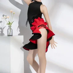 Kids' Dancewear Skirts Tassel Girls' Performance Daily Wear Sleeveless Natural Spandex